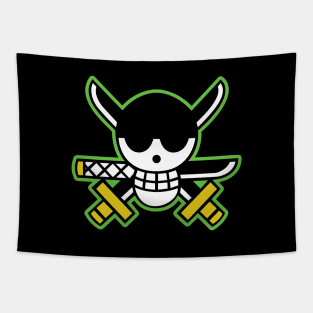 Roronoa Zoro Pirates Logo Tapestry