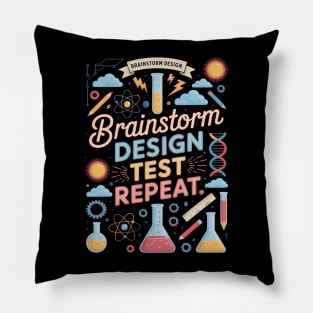Brainstorm Design Test Repeat Stem Student Stem Teacher Pillow