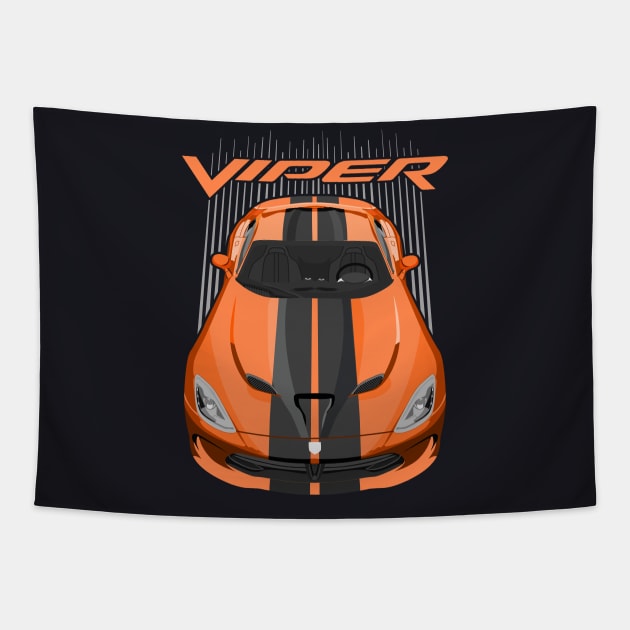 Viper SRT-orange and black Tapestry by V8social