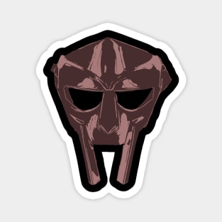 MF doom mask brown vintage, rapper Magnet