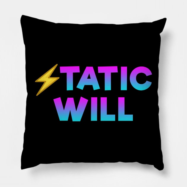 Static will Color waves Pillow by Dolta