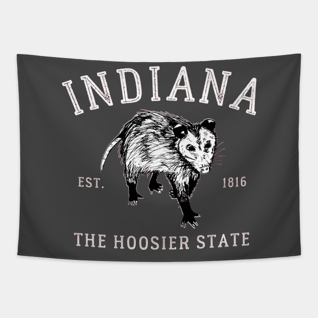 Indiana Opossum Tapestry by Downtown Rose