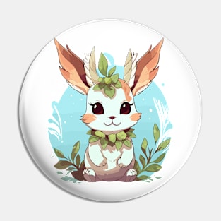 White Jacalope Pin