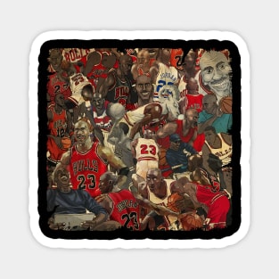 BASKETBALLART - ALL JORDAN Magnet