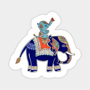 Madhubani elephants Father’s  Day Magnet