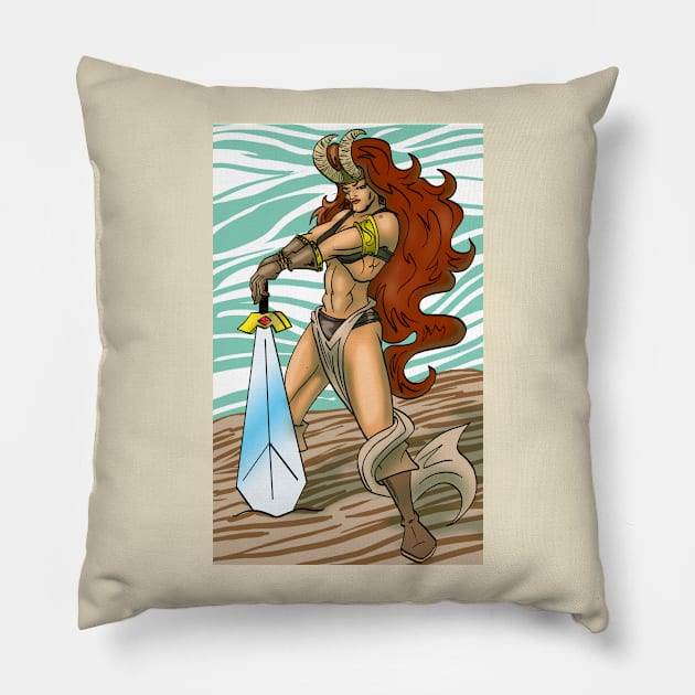 Barbarienne Pillow by psychoandy