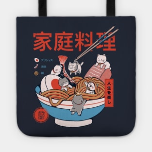 Ramen and mini Cats Tote