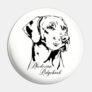 Rhodesian Ridgeback dog lover portrait Pin