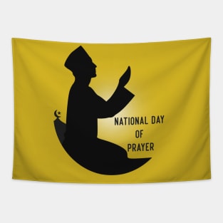 National Day of Prayer , Dua Prayer Islam Salah , YELLOW Tapestry