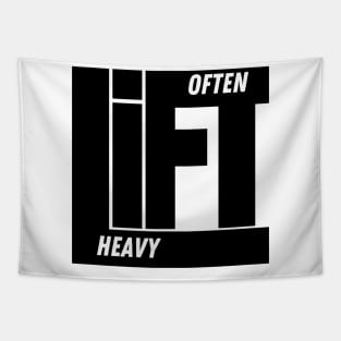 Lift Often, Lift Heavy -Fitness Motivation Tapestry
