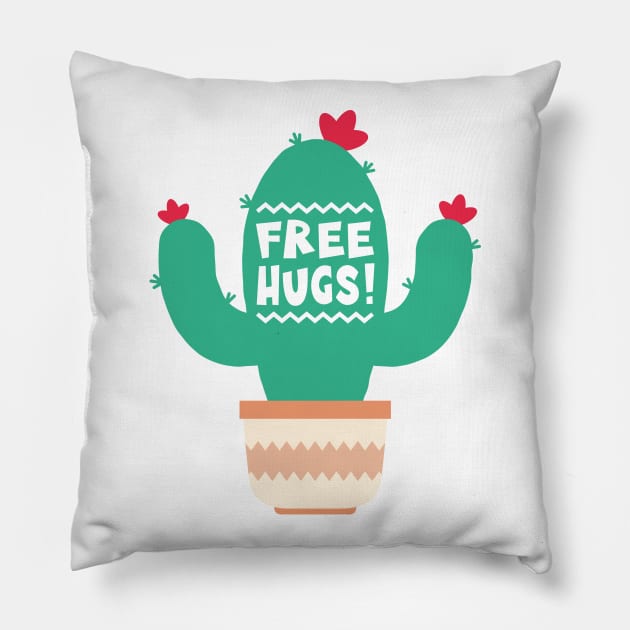 Free hugs Pillow by Ombre Dreams