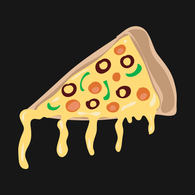 Cheesy Pizza Slice by HeartFavoriteDesigns