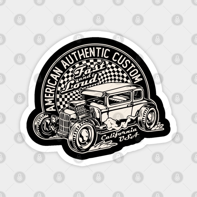 American Custom Hot Rod Magnet by Timeless Chaos