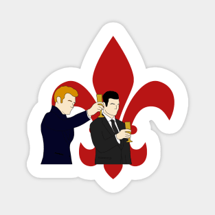 klaus and elijah fleur de lis the originals Magnet