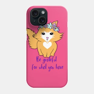 Floral cat Phone Case