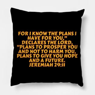 Bible Verse Jeremiah 29:11 Pillow