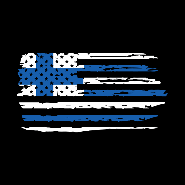Greek American Flag by martinroj