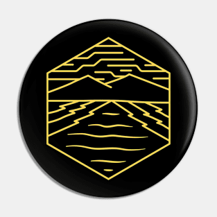 geometric mountain Pin