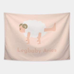 Legbaby Aries | Zodiac | Cute | Funny | Weird | Gift | Minimalist | Star Sign | Astrology | Tapestry