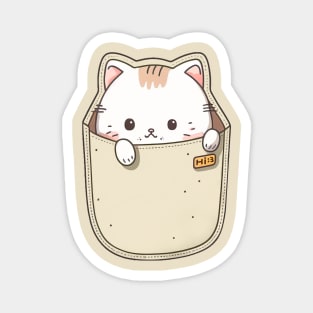 Pocket Meow Friend Magnet