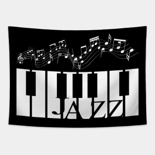 Jazz Piano Music Tapestry