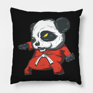 Karate Panda Retro Pandas Art Pillow