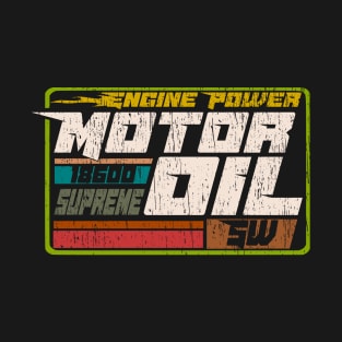 Vintage Motor oil engine label brand retro distressed T-Shirt