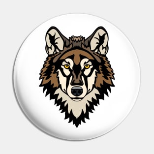 Timber Wolf Pin