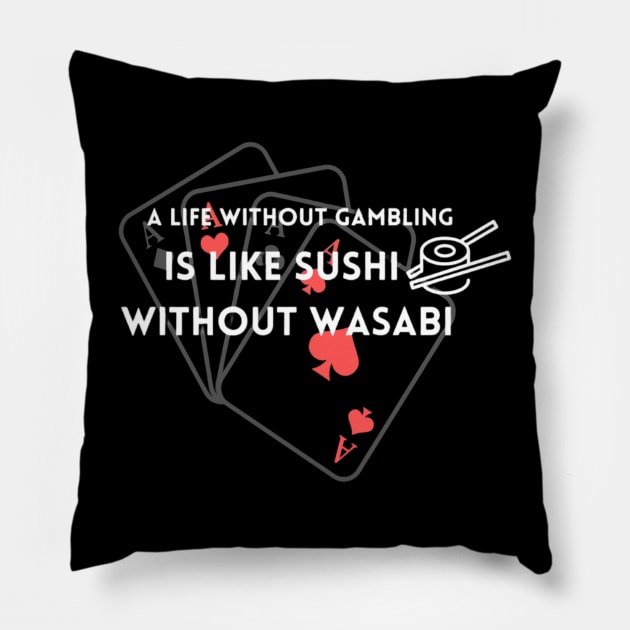 Sushi Gambling Pillow by Moonhives