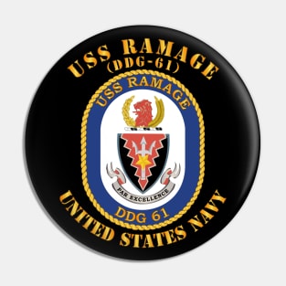 USS Ramage (DDG-61) Pin