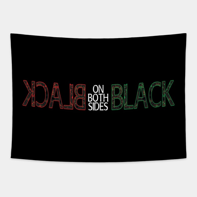 Black On Both Sides Logo Tapestry by rare