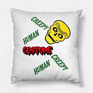 Creepy human costume, creepy human Pillow