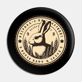 Vintage Rabbit Stamp Pin