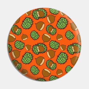 Chestnut Pattern Pin