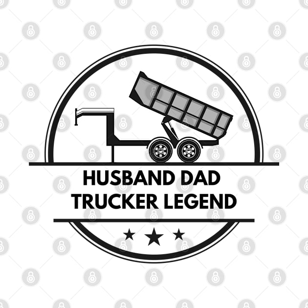 Husband Dad Trucker Legend by Anavarna Project