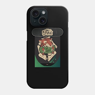 Be brave skater Phone Case