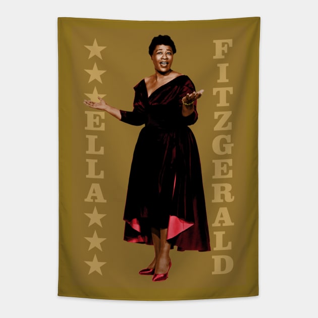 Ella Fitzgerald Tapestry by PLAYDIGITAL2020