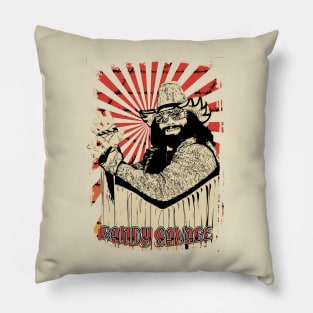 Randy Savage Retro Vintage Aesthetic Pillow