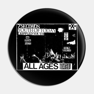 1986 Straight Edge Hardcore Show (Boston, MA) Pin