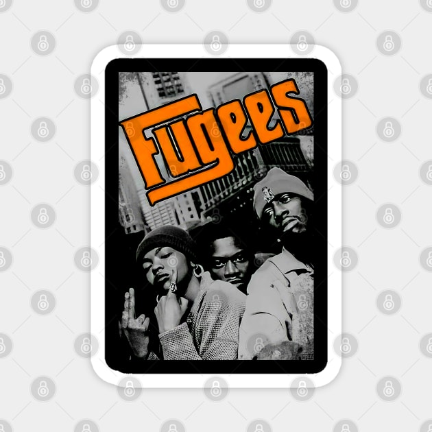 Lauryn Hill Fugees The Famous Vintage Retro Rock Rap Hiphop Magnet by beckhamwarren