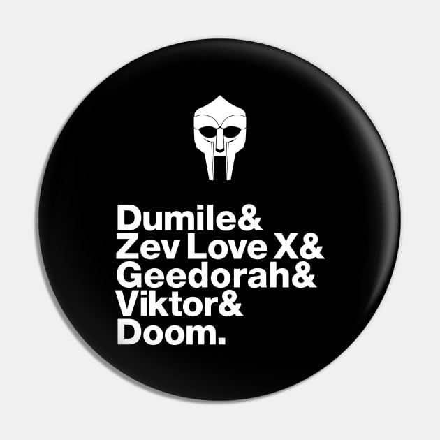 MF Doom: Experimental Jetset Pin by HustlerofCultures