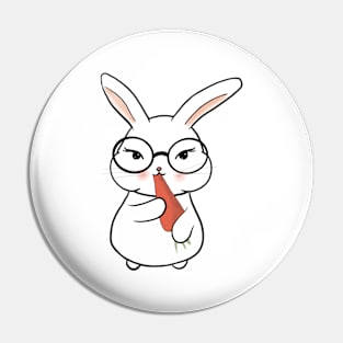 Sweet Little Bunny With Carrot Pin