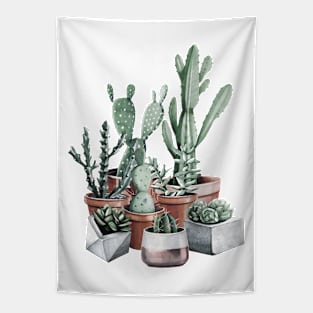 Cactus Family Portrait Tapestry