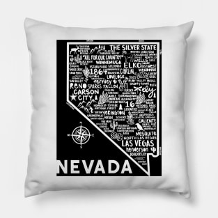 Nevada Map Pillow