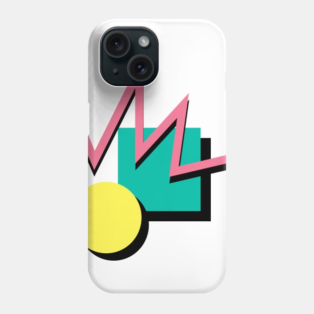 Retro 90s Aesthetic Vaporwave Pattern Phone Case by MeatMan