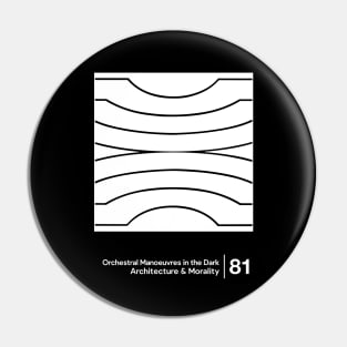 Architecture & Morality / Minimalist Graphic Artwork Design Pin