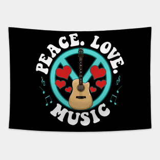 Peace Love Music Awesome Hippie Pacifist Festival Tapestry