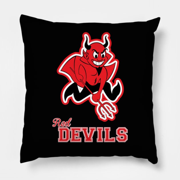 Red Devils Pillow by kentcribbs