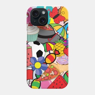 random pop collage Phone Case