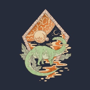 Aeon Archway: Apatosaurus | Dinosaur Science Fiction Art T-Shirt